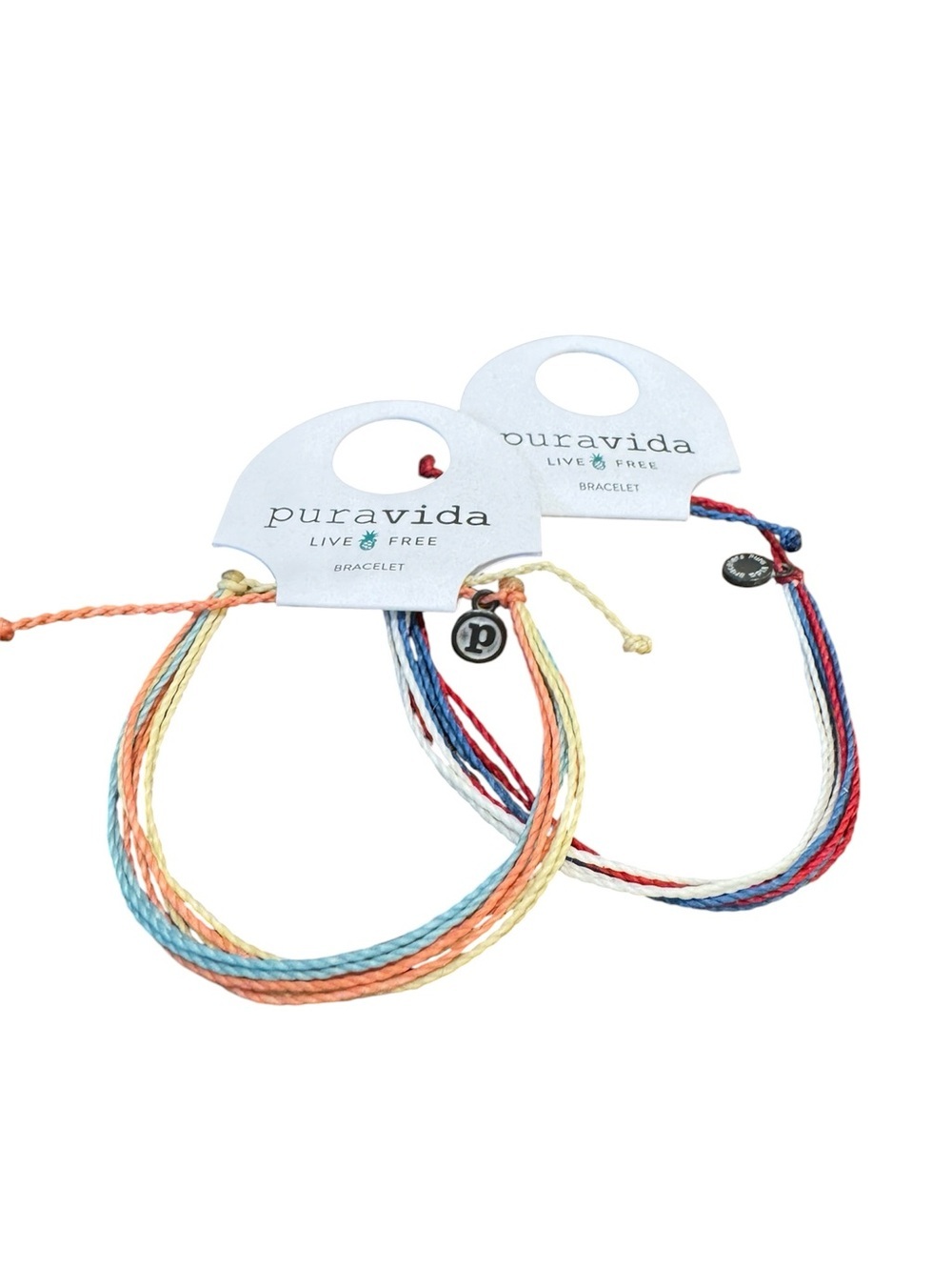 Puravida Original Live Free Two Bracelets NWT Beach Boho